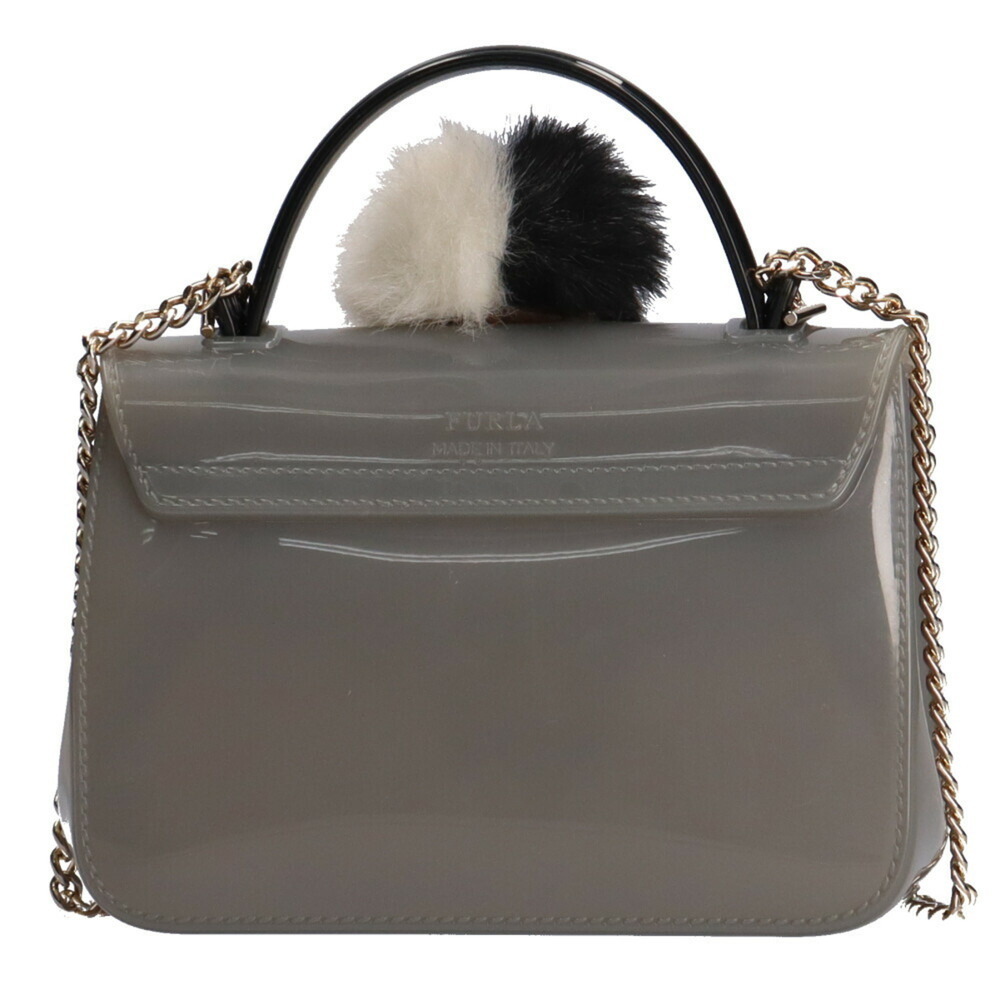 FURLA Candy Shoulder Bag PVC NEBBIA Women's - Picture 3 of 7